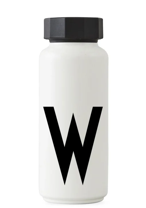 Outlet Bouteille Isotherme A-Z Metal / 500 Ml - Lettre W - Unisexe Gourdes Et Thermos