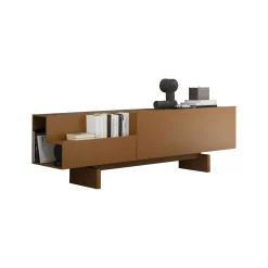 Hot Buffet Ella Bois/ Laque - L 120 Cm - Ouverture Gauche - Unisexe Commodes Buffets Armoires