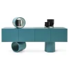 Store Buffet Giunone N°2 Bois/ L 220 Cm -  Laque / Avec Cylindre Décoratif - Unisexe Commodes Buffets Armoires