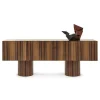Fashion Buffet Giunone N°1Naturel / L 220 Cm -  Meleze Thermo-Traite - Unisexe Commodes Buffets Armoires