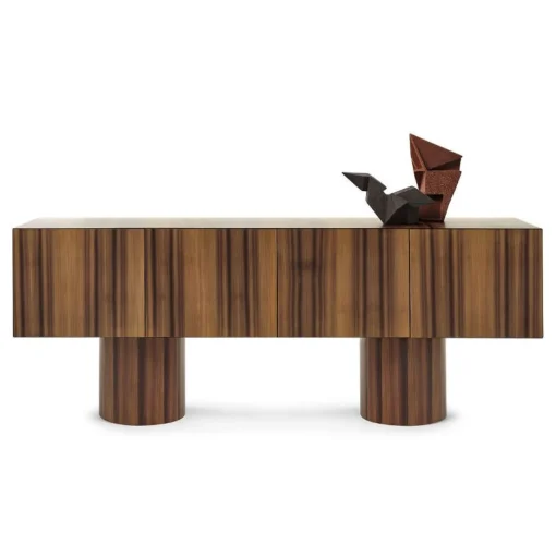 Fashion Buffet Giunone N°1Naturel / L 220 Cm -  Meleze Thermo-Traite - Unisexe Commodes Buffets Armoires