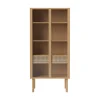Discount Buffet Haut Cana High Fibre Vegetale Bois Naturel / L 82 X H 172 Cm - Cannage Rotin - Unisexe Commodes Buffets Armoires