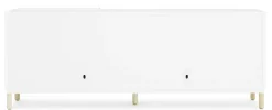 Fashion Buffet Kabino Metal Blanc Bois Naturel / Meuble Tv - L 162 Cm - Tiroirs - Unisexe Meubles Tv