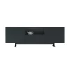 Clearance Buffet Luxor Metal Bois Noir / 2 Portes, Niche Ouverte & Tiroir - L 270 X H 90 Cm - Unisexe Commodes Buffets Armoires