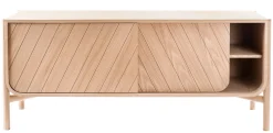 Sale Buffet Marius Bois Naturel / Meuble Tv - L 155 X H 65 Cm - Unisexe Meubles Tv