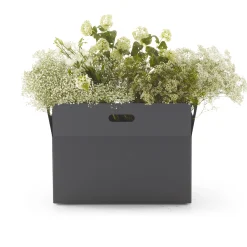 Online Cache-Pot Giardinetto Large Metal Gris Noir / 76 X 43 X H 55 Cm - Acier - Unisexe Pots Et Plantes