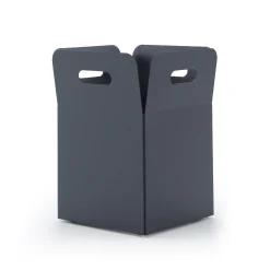 Outlet Cache-Pot Giardinetto Medium Metal Gris Noir / 43 X 43 X H 55 Cm - Acier - Unisexe Pots Et Plantes