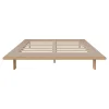 Best Cadre De Lit Haven Bois Naturel / 166 X 230 Cm - Pour Matelas 140 X 200 (Non Inclus) - Unisexe Lits