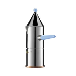 Shop Cafetiere Italienne La Conica, Poignee Longue (1984) Metal / 3 Tasses - Sauf Induction / 100 Values Collection - Unisexe Terrasses Et Balcons