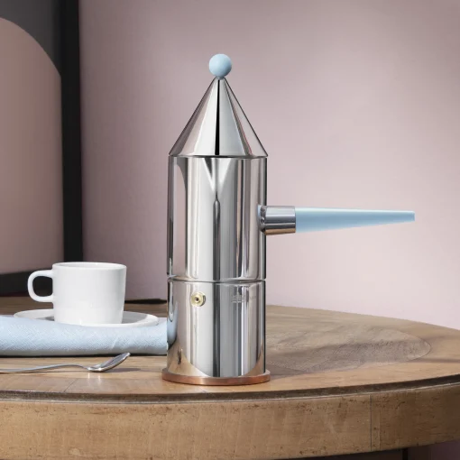 Shop Cafetiere Italienne La Conica, Poignee Longue (1984) Metal / 3 Tasses - Sauf Induction / 100 Values Collection - Unisexe Terrasses Et Balcons