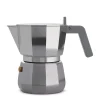 New Cafetiere Italienne Moka Gris Argent Metal /3 Tasses - Unisexe Cafetières