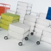 Flash Sale Caisson A Roulettes Mobil Plastique Blanc / 3 Tiroirs - Unisexe Meubles De Rangement