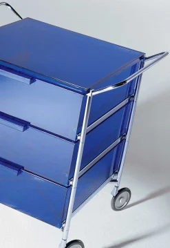 Flash Sale Caisson A Roulettes Mobil Plastique Blanc / 3 Tiroirs - Unisexe Meubles De Rangement