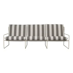 Flash Sale Canape De Jardin 3 Places Desert Stripe Tissu Marron L 233 Cm - Unisexe Canapés De Jardin