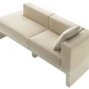 Clearance Canape De Jardin 3 Places Bellini Hour Tissu Blanc Beige / Accoudoir Gauche - L 190 Cm - Unisexe Canapés De Jardin