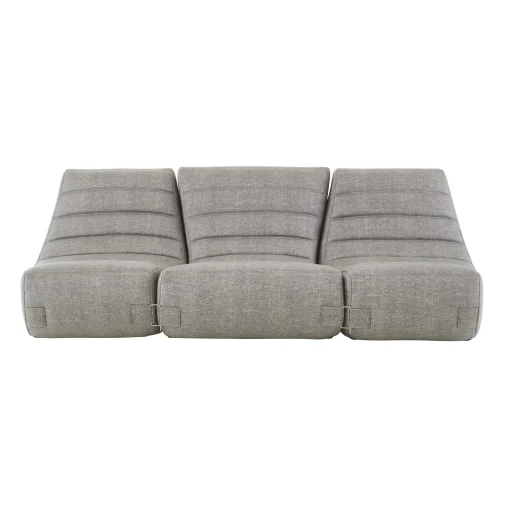 Best Canape De Jardin 3 Places Saparella Tissu Gris (1965) / 3 Modules - L 222 Cm - Unisexe Canapés De Jardin