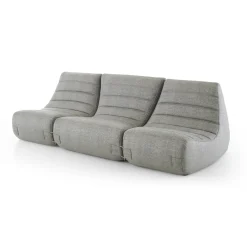 Best Canape De Jardin 3 Places Saparella Tissu Gris (1965) / 3 Modules - L 222 Cm - Unisexe Canapés De Jardin