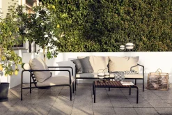 Cheap Canape De Jardin 2 Places Avon Metal Tissu Beige / L 159 Cm - Unisexe Canapés De Jardin