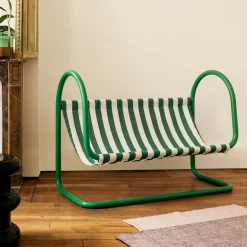 Discount Canape De Jardin 2 Places Petit Double Metal Vert / L 130 Cm - Exclusivite Made In Design - Unisexe Canapés De Jardin