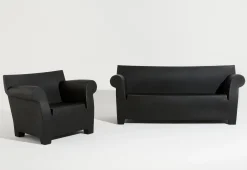 Hot Canape De Jardin 2 Places Bubble Club Plastique Gris / L 189 Cm - Unisexe Canapés De Jardin