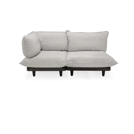 Online Canape De Jardin 2 Places Paletti Set Tissu Beige / Accoudoir Gauche - L 180 Cm - Unisexe Canapés De Jardin
