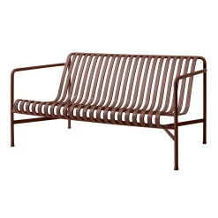 Cheap Canape De Jardin 2 Places Palissade Lounge Metal Rouge / L 139 Cm - R & E Bouroullec - Unisexe Bancs De Jardin