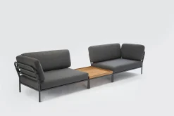 New Canape De Jardin Modulable Level Tissu / Angle Droit - L 139 X P 92,5 Cm - Unisexe Canapés De Jardin