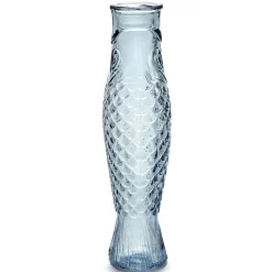 Store Carafe Fish & Fish Verre Bleu / 1L - Unisexe Carafes Et Décanteurs