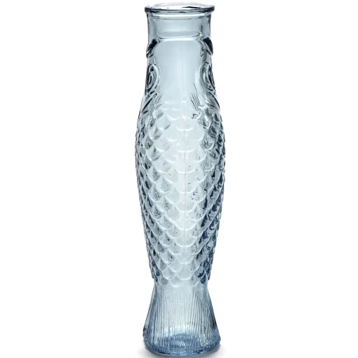 Store Carafe Fish & Fish Verre Bleu / 1L - Unisexe Carafes Et Décanteurs