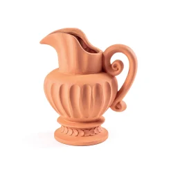 Hot Carafe Magna Graecia Ceramique Orange Marron / H 33 Cm - Terre Cuite - Unisexe Carafes Et Décanteurs