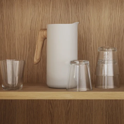 Best Carafe Nordic Kitchen Metal Beige / 1,4 L - Acier & Bambou - Unisexe Carafes Et Décanteurs