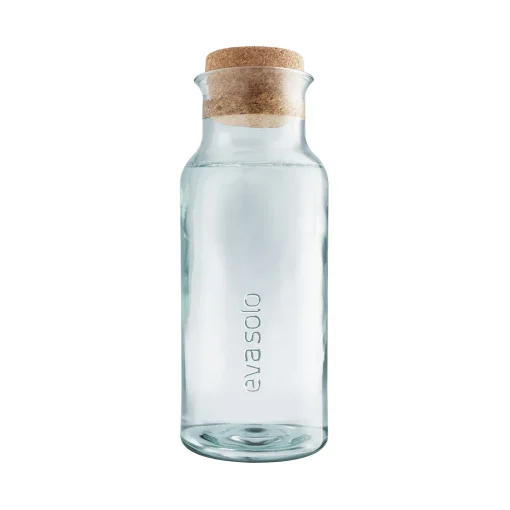 Cheap Carafe Recycled Verre Transparent / 1 L - Verre Recycle & Liege - Unisexe Carafes Et Décanteurs