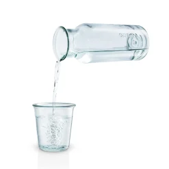 Cheap Carafe Recycled Verre Transparent / 1 L - Verre Recycle & Liege - Unisexe Carafes Et Décanteurs