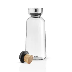 Online Carafe Silhouette Verre Transparent / 1 L - Bouchon Hermetique Stoppe-Goutte - Unisexe Carafes Et Décanteurs