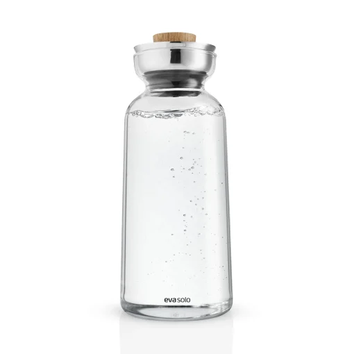 Online Carafe Silhouette Verre Transparent / 1 L - Bouchon Hermetique Stoppe-Goutte - Unisexe Carafes Et Décanteurs