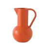 Fashion Carafe Strom Medium Ceramique Orange / H 24 Cm - Ceramique / Fait Main - Unisexe Carafes Et Décanteurs