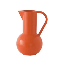 Fashion Carafe Strom Medium Ceramique Orange / H 24 Cm - Ceramique / Fait Main - Unisexe Carafes Et Décanteurs