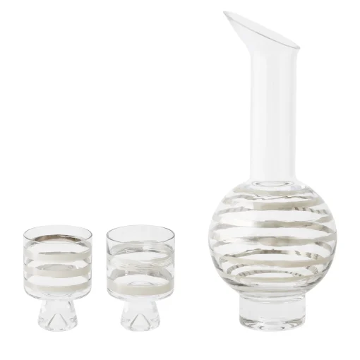 Fashion Carafe Twenty Tank Verre Argent Transparent / + 2 Verres - Edition Limitee 20Eme Anniversaire - Unisexe Carafes Et Décanteurs