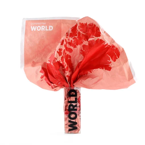 Best Carte Du Monde A Personnaliser Crumpled World By Countries Papier Multicolore / Noms De Pays - Feutre Effacable Inclus - 87 X 58 Cm - Unisexe Jeux Et Loisirs