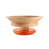 Discount Centre De Table / By Ettore Sottsass Orange Bois Naturel / 100 Values Collection - Unisexe Corbeilles Centres De Table