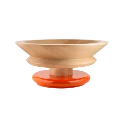 Discount Centre De Table / By Ettore Sottsass Orange Bois Naturel / 100 Values Collection - Unisexe Corbeilles Centres De Table