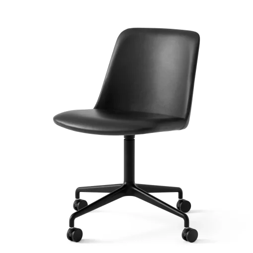 Best Chaise A Roulettes Rely Hw23 Cuir / Rembourree - Unisexe Fauteuils De Bureau