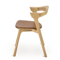 Discount Chaise Bok Indoor Cuir Bois Naturel - Unisexe Fauteuils De Bureau