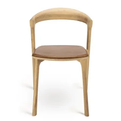 Discount Chaise Bok Indoor Cuir Bois Naturel - Unisexe Fauteuils De Bureau