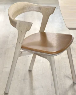 Discount Chaise Bok Indoor Cuir Bois Naturel - Unisexe Fauteuils De Bureau