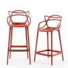 Outlet Chaise De Bar Masters Plastique Orange / H 65 Cm - Unisexe Tabourets De Bar D'extérieur