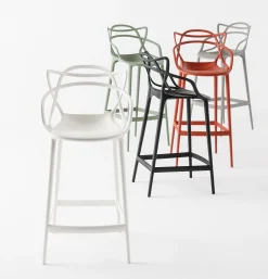 Best Chaise De Bar Masters Plastique Vert / H 65 Cm - Unisexe Tabourets De Bar D'extérieur