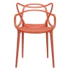 Sale Chaise Empilable Masters Plastique Rouge - Unisexe Fauteuils De Bureau