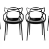 Cheap Chaise Empilable Masters Plastique/ Lot De 4 - Unisexe Chaises De Jardin