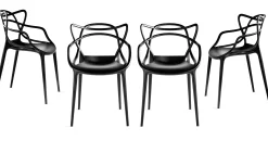 Cheap Chaise Empilable Masters Plastique/ Lot De 4 - Unisexe Chaises De Jardin